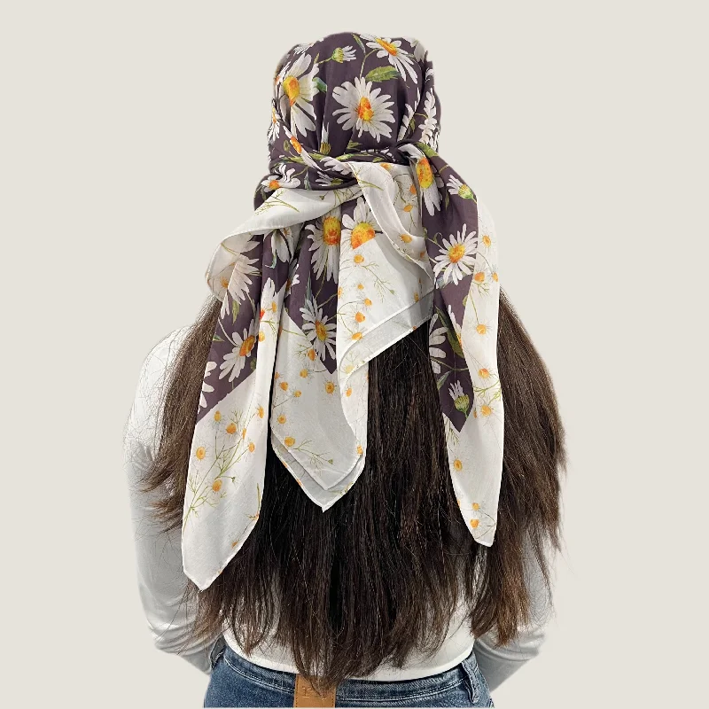 Sunflower Open Square Scarf