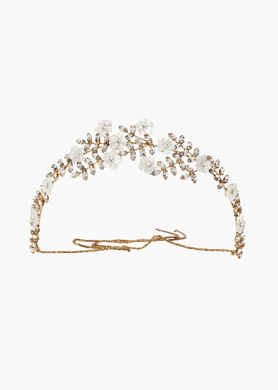 Vivienne Tiara -- Crystal Antique Gold