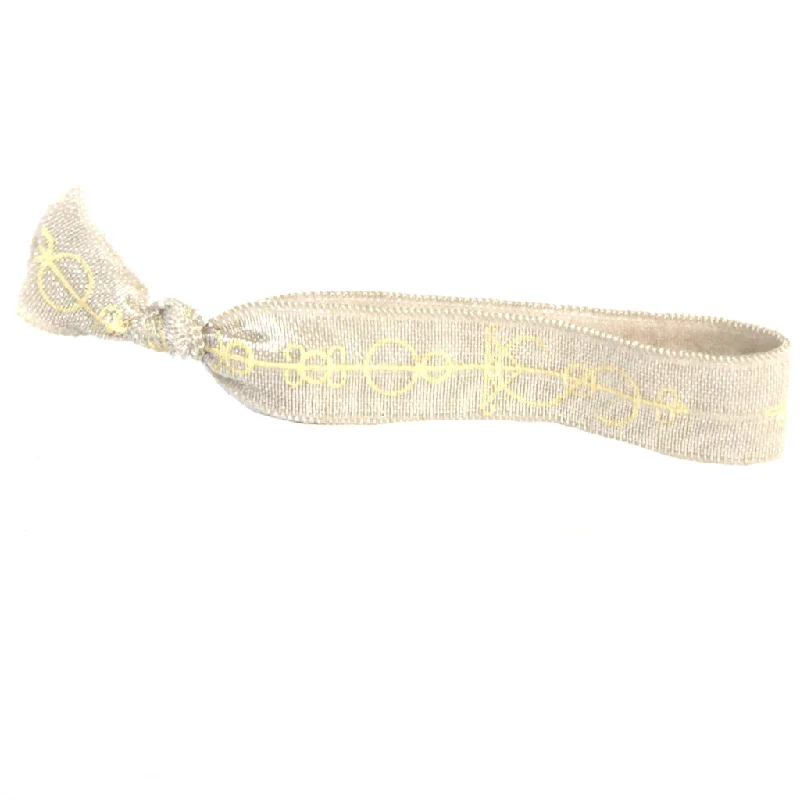 Light Grey Simbi Logo Hair Tie