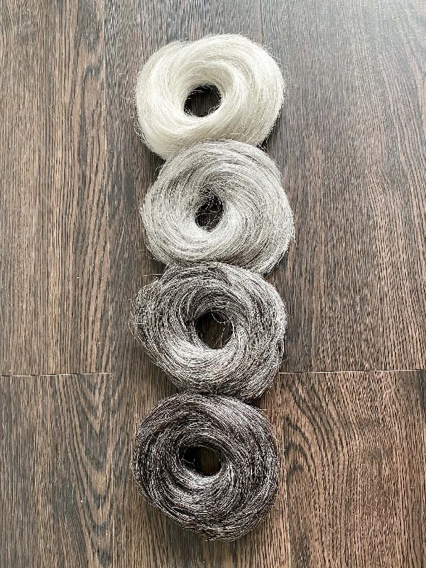 Graceful Grays - Donut Scrunchies | Nish Hair