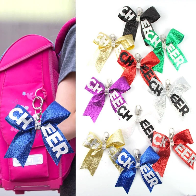 Wholesale 5pcs Cheerleading Shiny Fashion Accessories Keychains