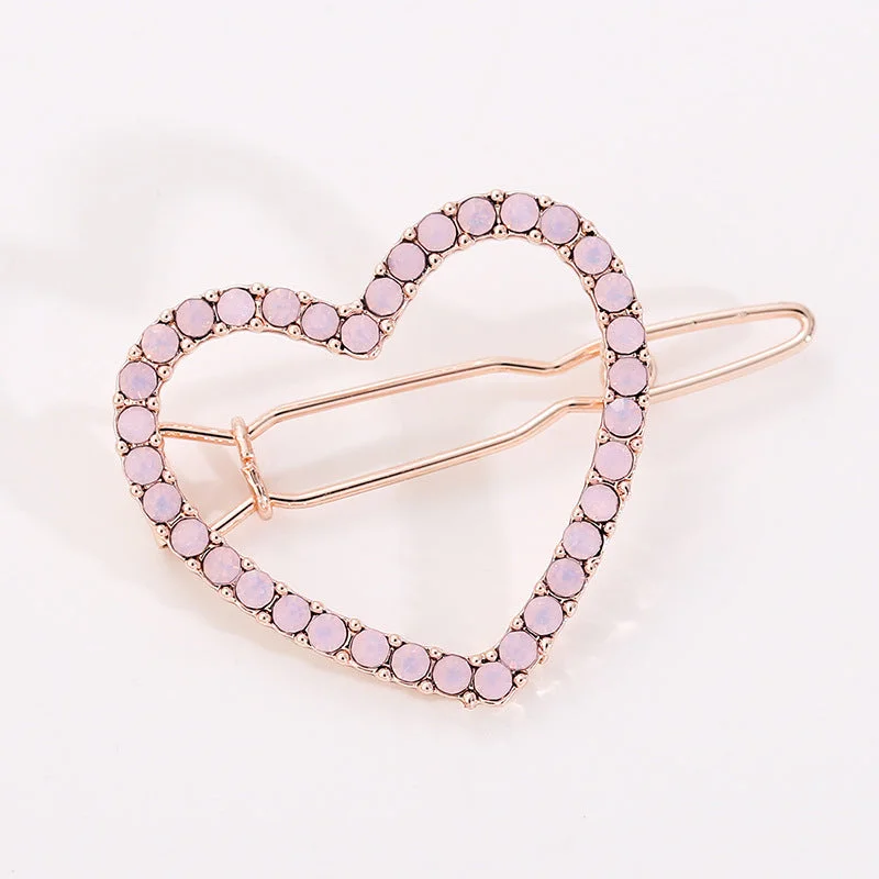 Wholesale Valentine's Day Love Diamond Alloy Hair Clips