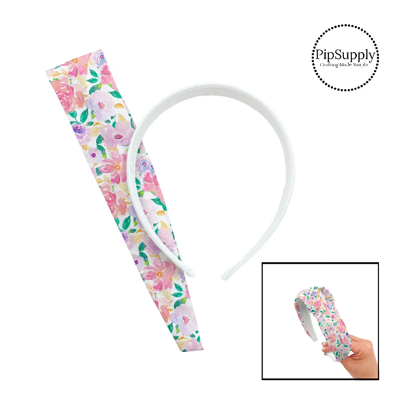 Pink Multi Floral DIY Knotted Headband Kit