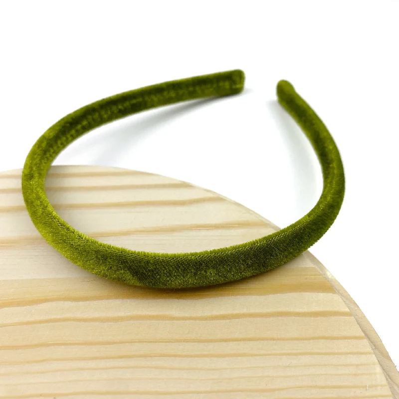 Moss Velvet Thin Wholesale Headband