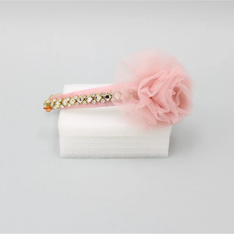 Light Blush Pink Cute Floral Hair Band