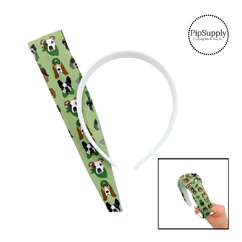 St. Pattys Pups DIY Knotted Headband Kit