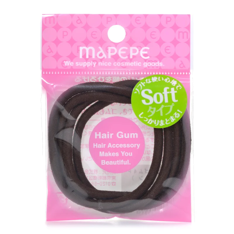 Mapepe Soft Hair Tie Brown 4pcs