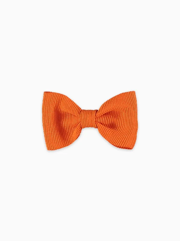 Orange Small Bow Girl Clip