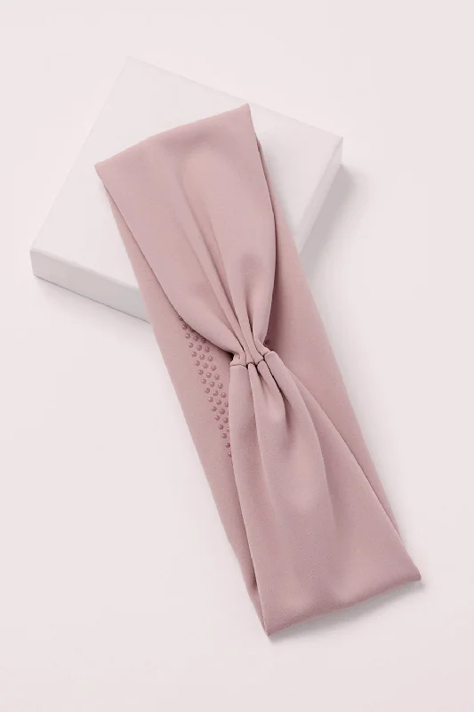 Lotus Band Soft Pleated Headband - Mauve