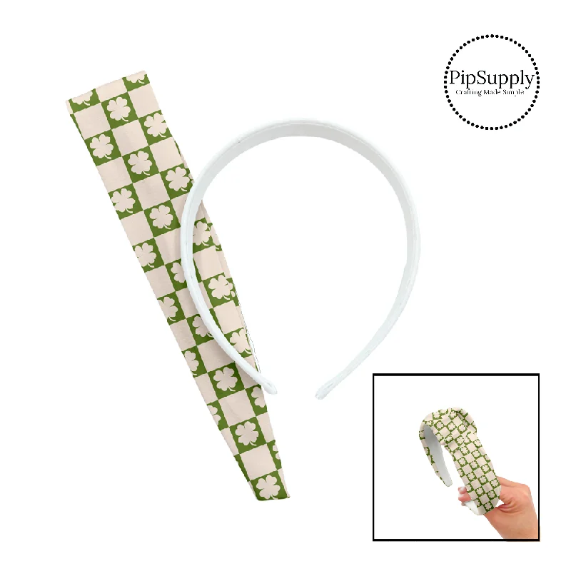 Clover Checkered DIY Knotted Headband Kit