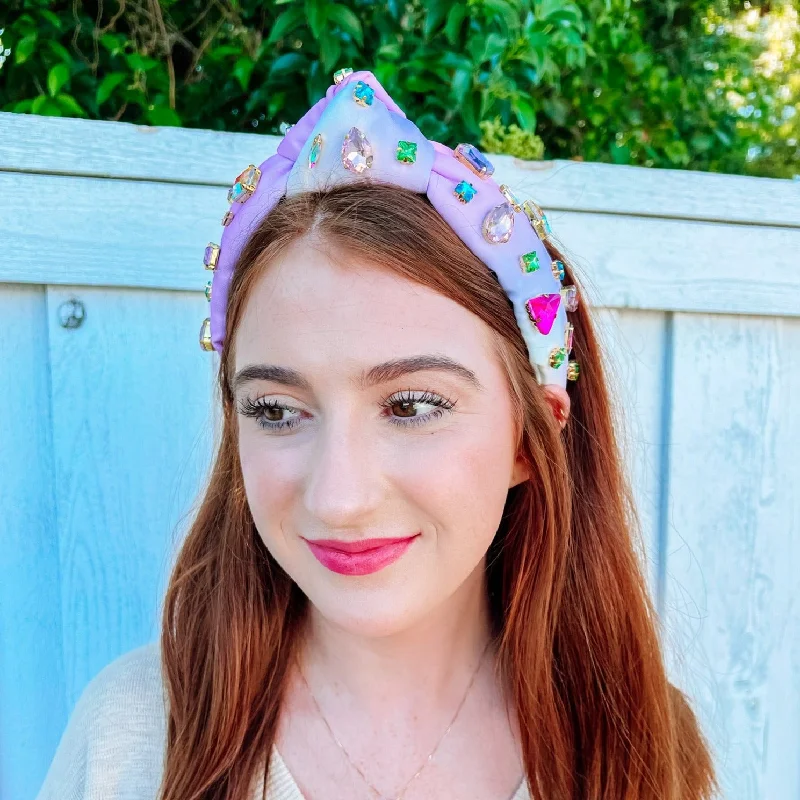 Confetti Crystal Ombré Knotted Headband