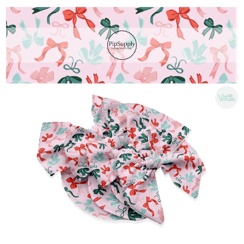 Holiday Coquette Hair Bow Strips