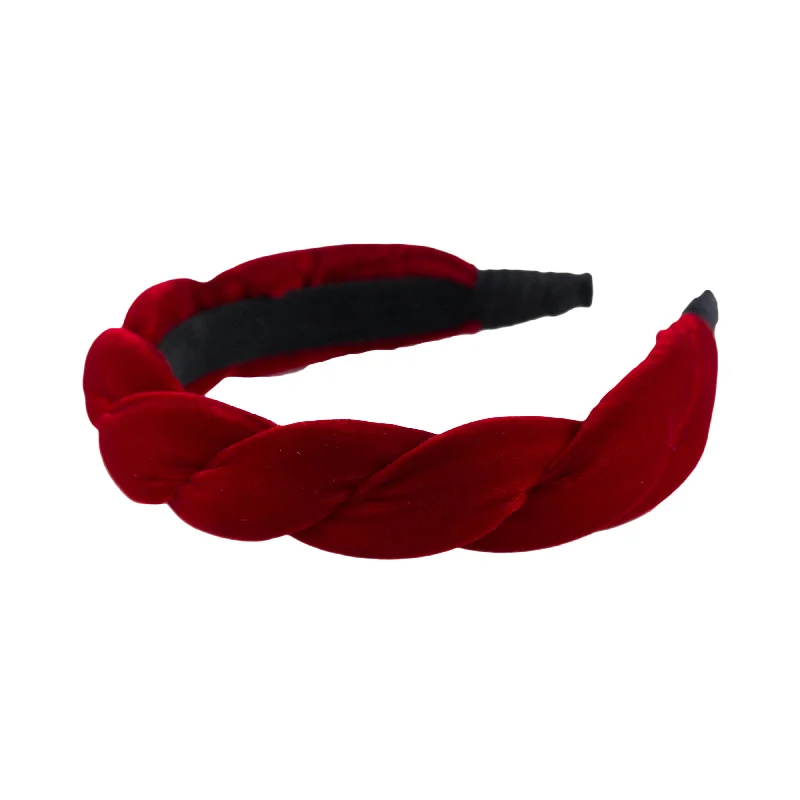 Anna Fashion Headband, Velvet, Twist 1" Wide