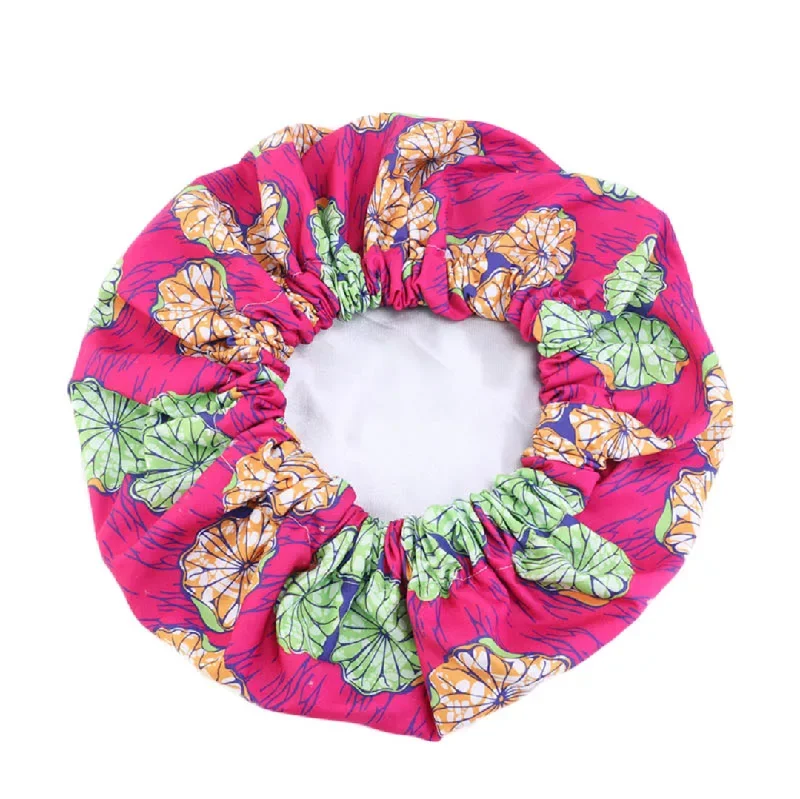 African Style Satin Ankara Bonnet -  LARGE - CHI CHI