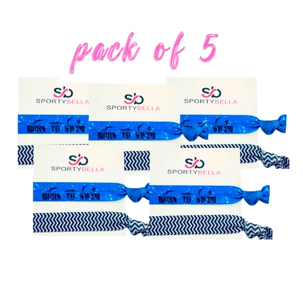 Girls Swim Hair Ties - 5pc