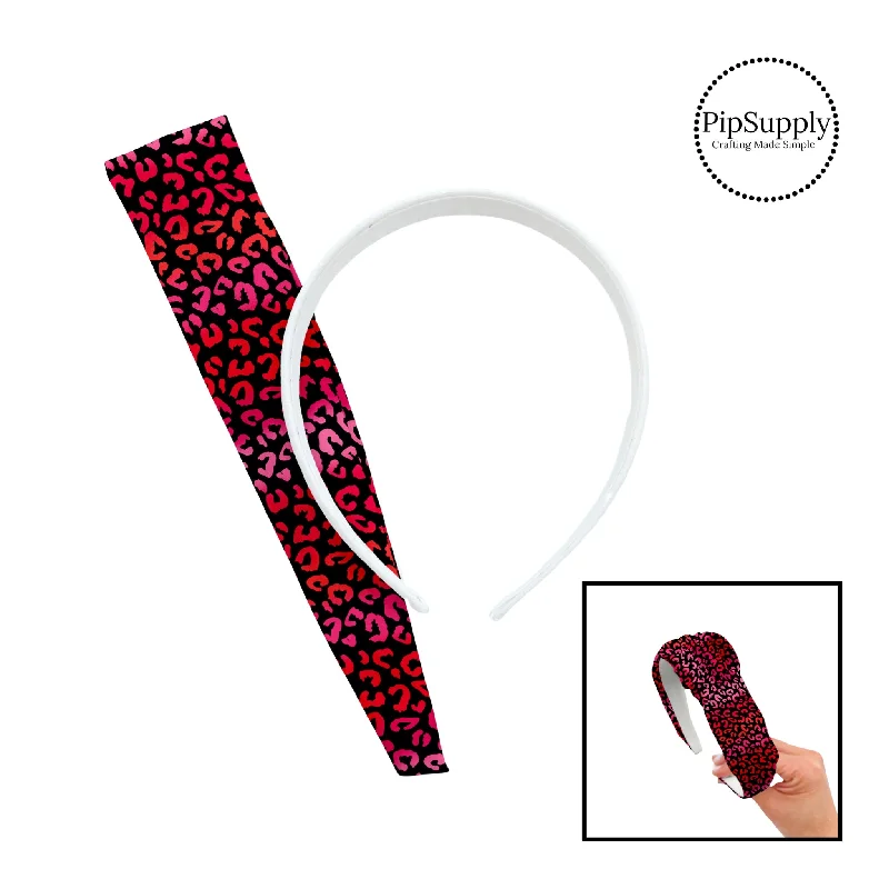 Valentine's Ombre Leopard DIY Knotted Headband Kit