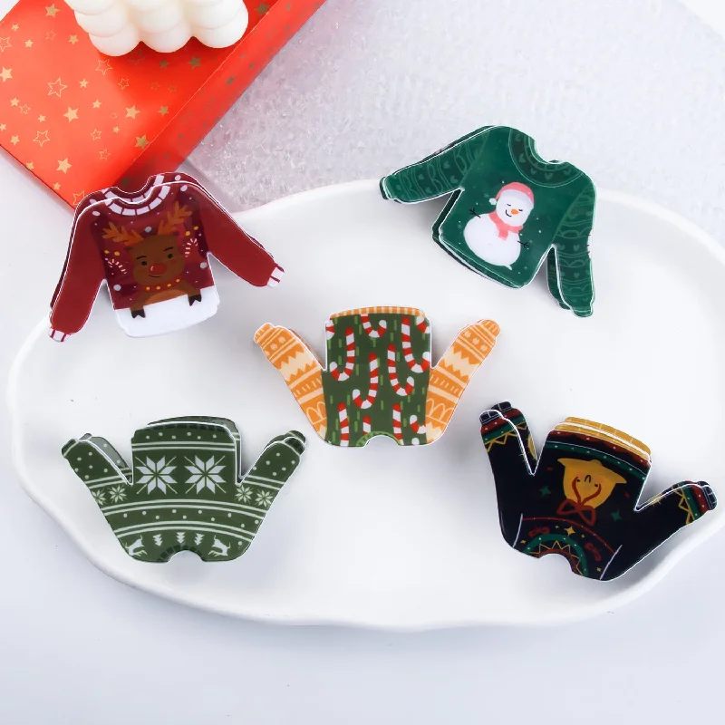 Wholesale Christmas Sweaters with Hair Clips