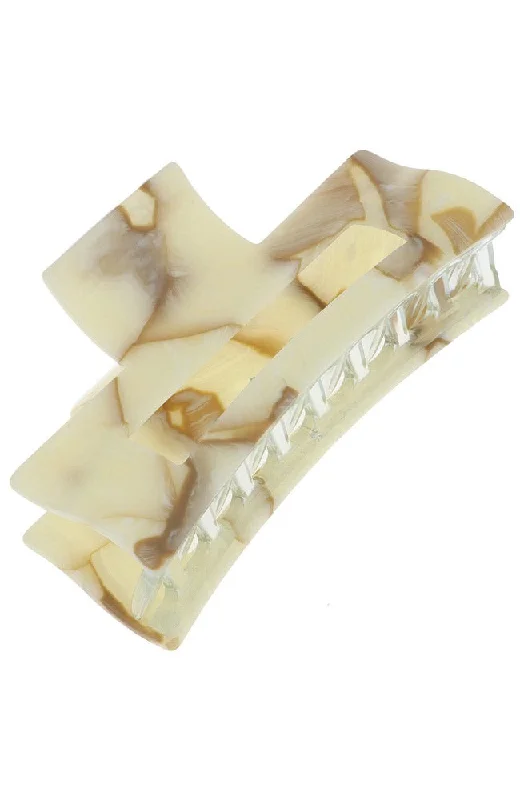 Large Cutout Rectangle Jaw - Carrara