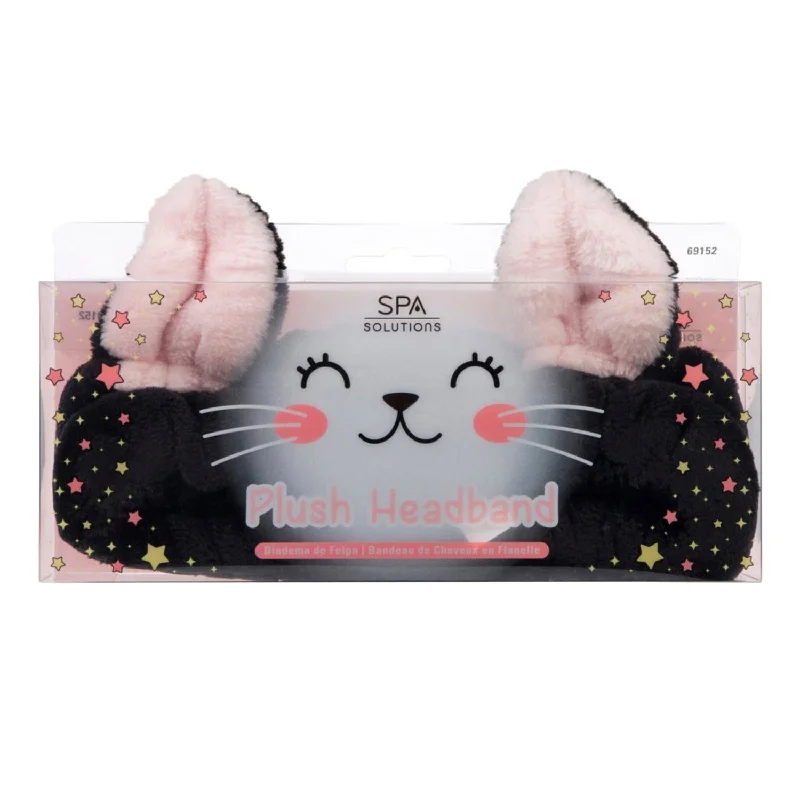 SPA Solutions Plush Headband Black Cat