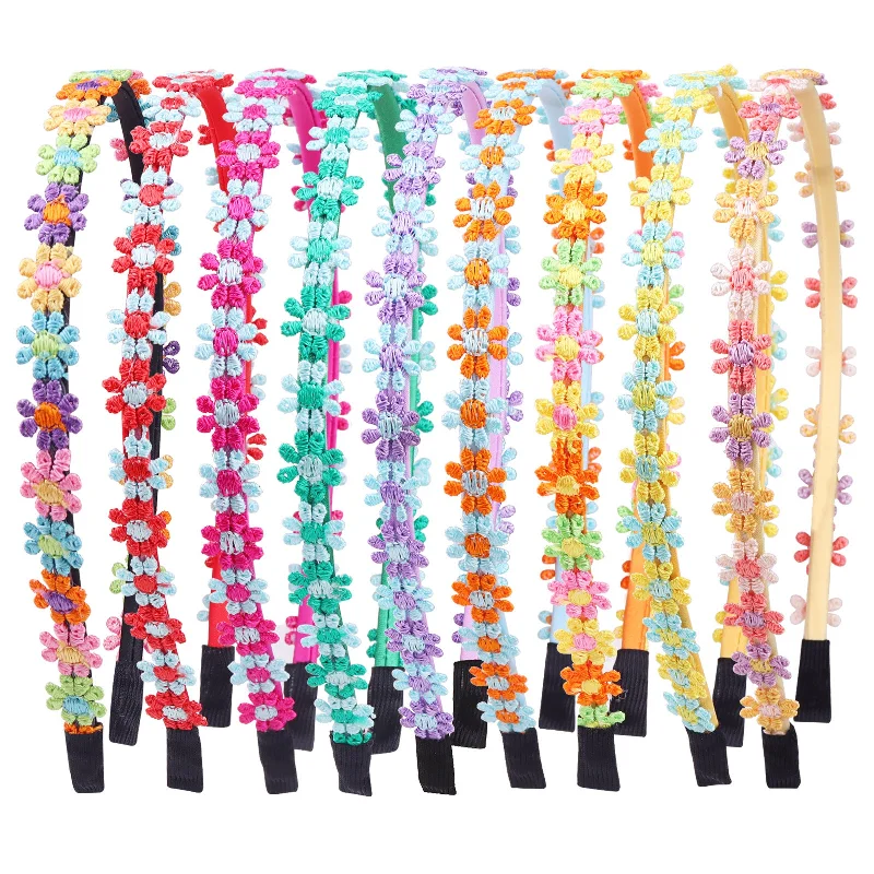 Wholesale Colorful Daisy Fabric Headband