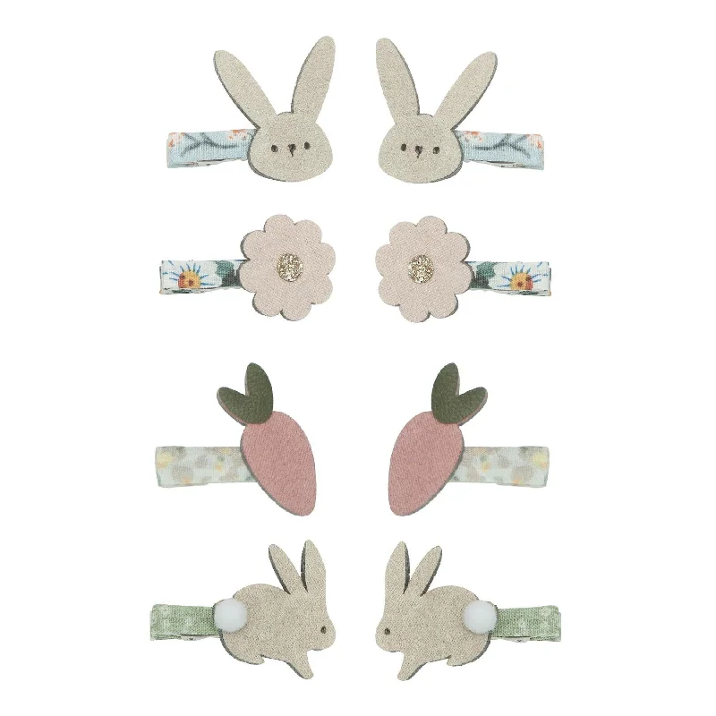 Bunny & Flower Mini Hair Clips