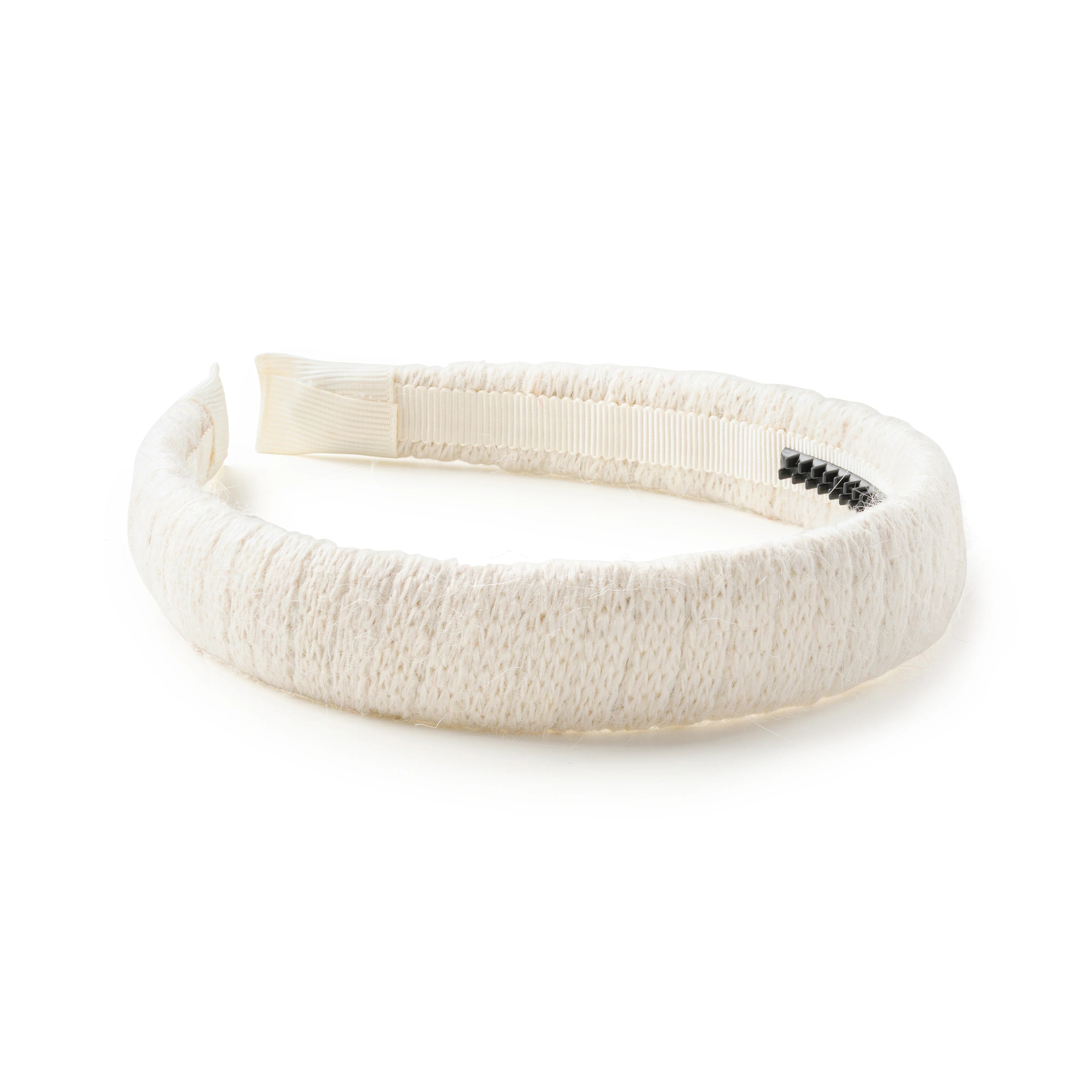 Halo Luxe Avery Ribbed Knit Padded Headband - Ivory