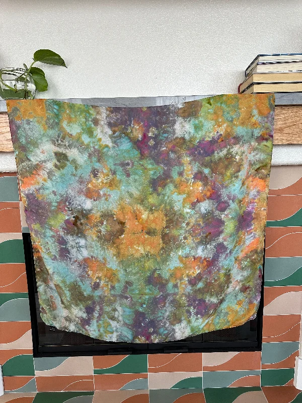 silk scarf • 90x90 cm • ooak dyed 2