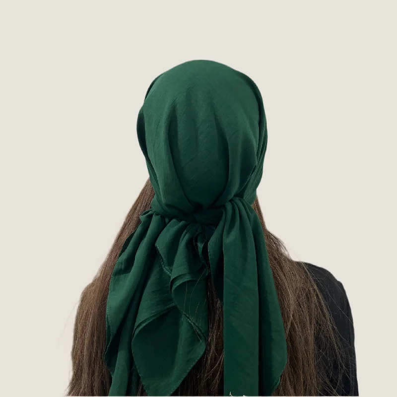 Varsity Green Cotton 2.0 Open Square Scarf