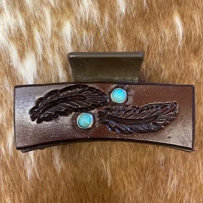 HC27 - Feather Tooled Claw Clip