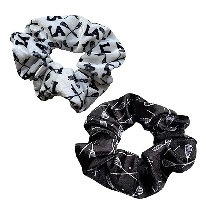 Lacrosse Premium Velvet Scrunchie 2pc Set