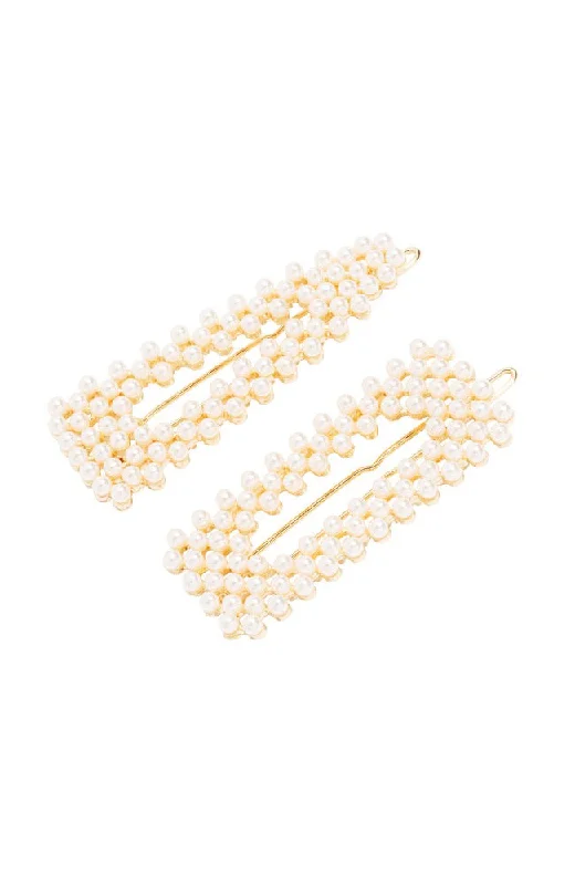 Pearl Tige Boule Barrette Set