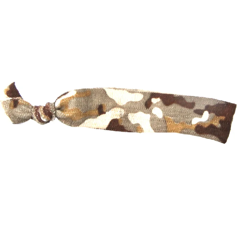 Brown Camo Hair Tie