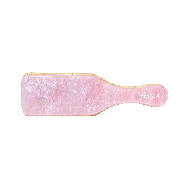 Mini Boar Bristle Brush in Pink Sugar