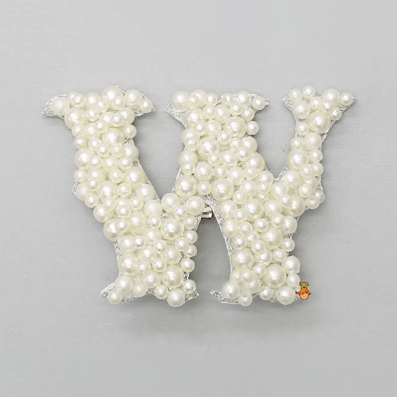 W Alphabet Alligator Hair Clip