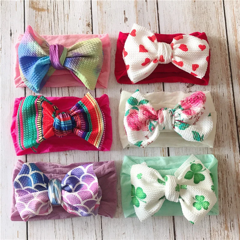 Wholesale Nylon Printed Baby Headband