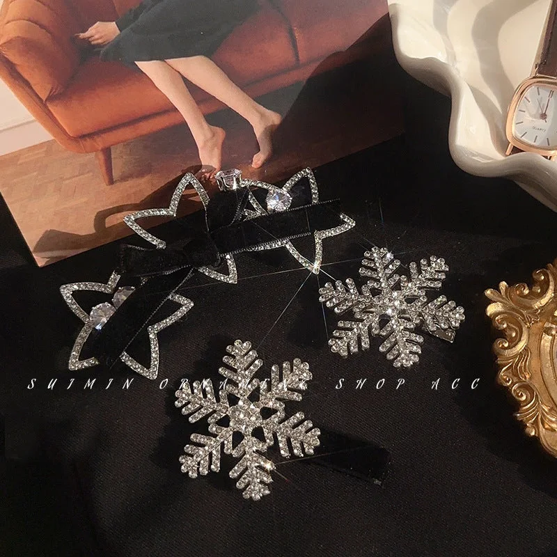 Wholesale Christmas Snowflake Hair Clips