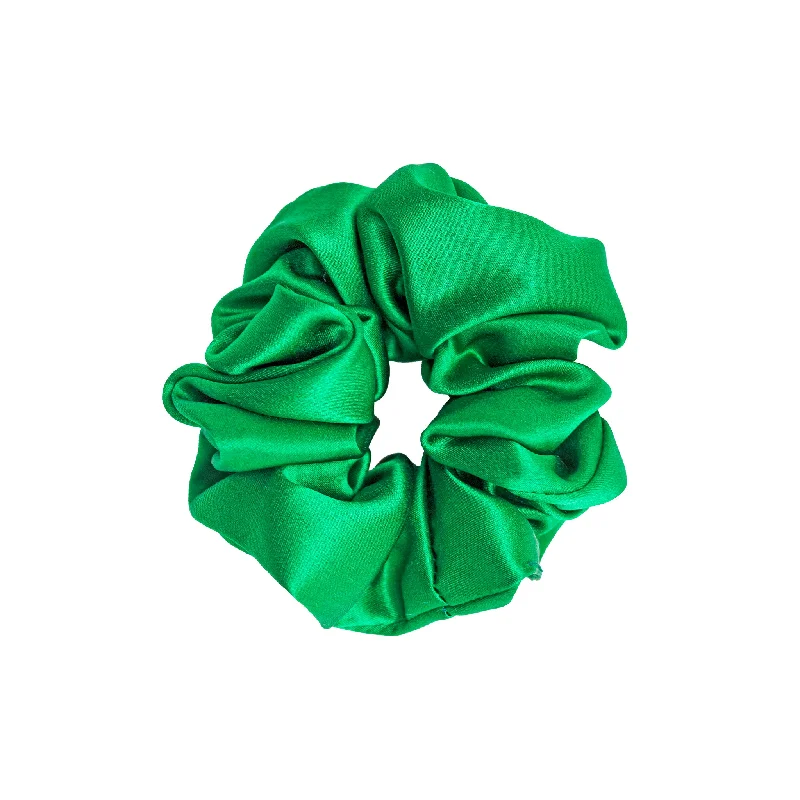 Sweet Dreams Silk Scrunchie in Emerald