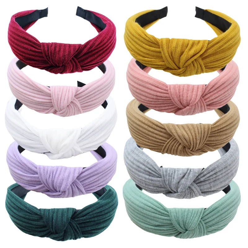 Wholesale Fabric Wide Edge Cross Headband