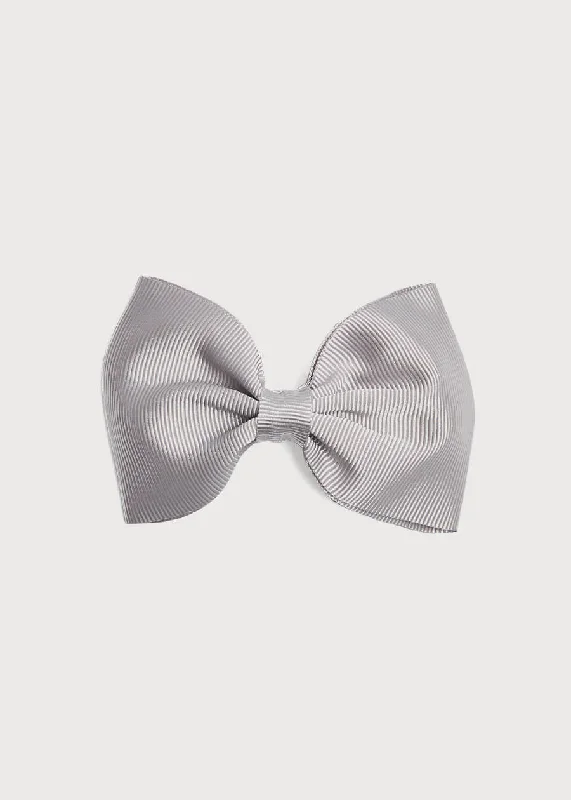 Light Grey Medium Bow Clip