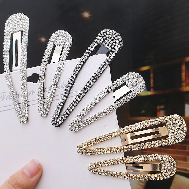 Wholesale Diamond Inlaid BB Alloy Hair Clips