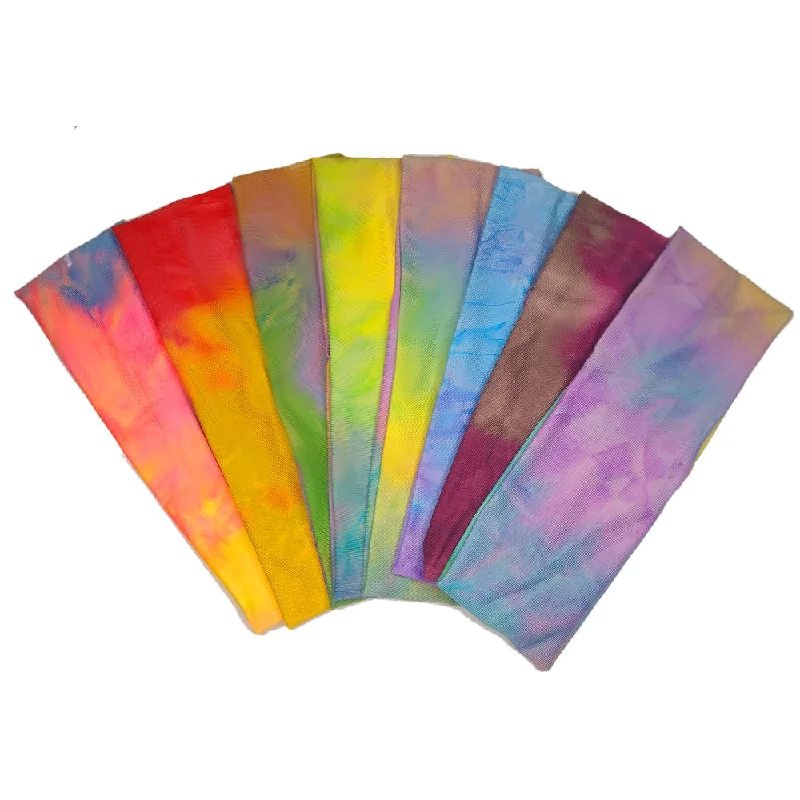 Watercolor Tie Dye Headbands