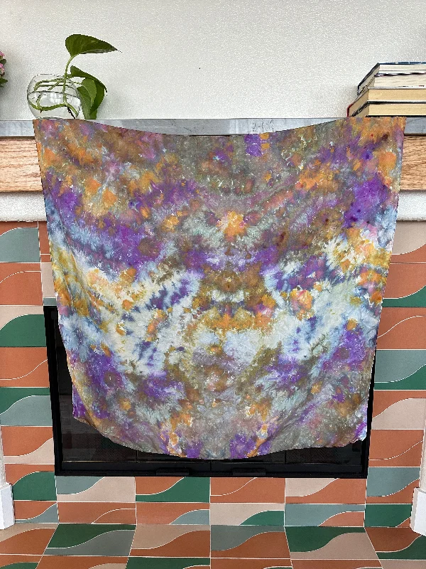 silk scarf • 90x90 cm • ooak dyed 3