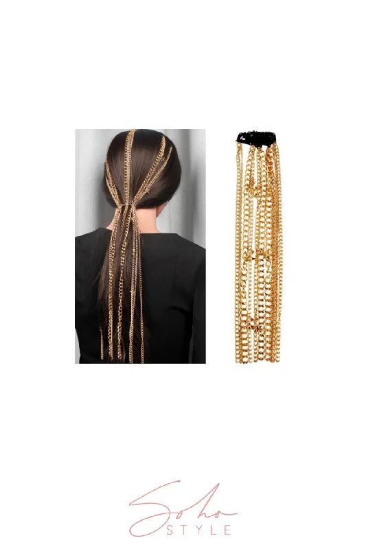 HAIR CLIP CHAIN TASSEL