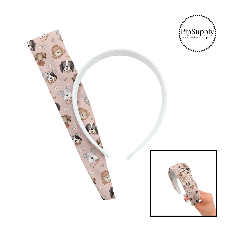 Pale Pink Puppy Love DIY Knotted Headband Kit