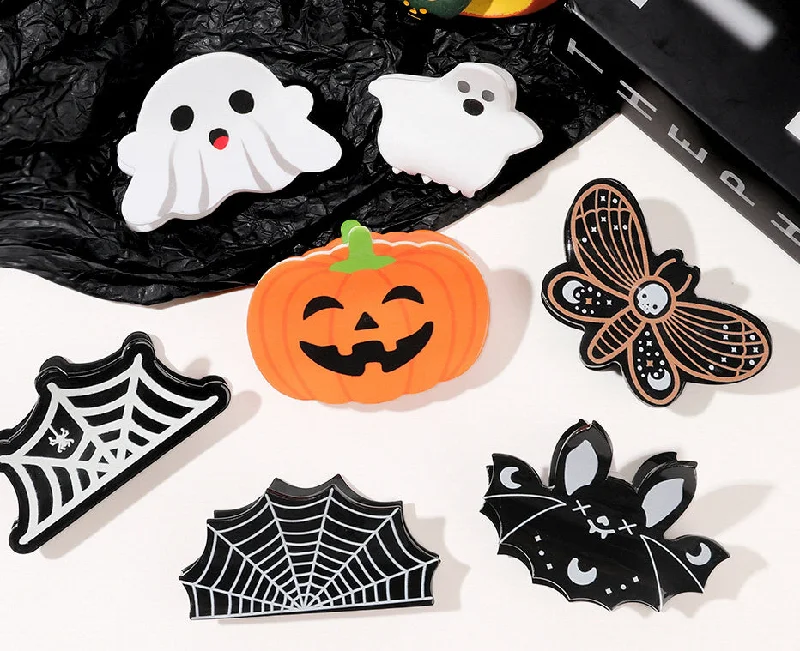 Wholesale Halloween Funny Pumpkin Bat Hairpins